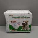 Dog Diapers Male Disposable Super Absorbent, 100 Count, Male Dog Wraps Leak Proof, Ultra Dry & Breathable, Large
