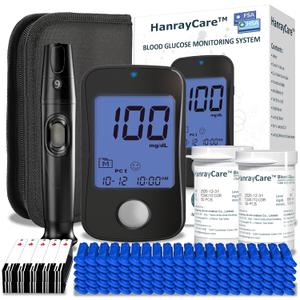 TD-4125 Superior to Most Blood Glucose Monitor Kit-No Coding, 100 Test Strips &Lancets, Accurate&Easy to Use, Larger Backlight Screen, Patented 2+2 Bio-Tech,Diabetes Testing Kit for Seniors, Best By 06, 2026