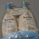 Aveeno Baby Daily Care Gift Set with Oat Extract & Prebiotic Oat, Contains Daily Moisturizing Body Lotion & Gentle 2-in-1 Baby Bath Wash & Shampoo, Hypoallergenic & Paraben-Free, Two Pack