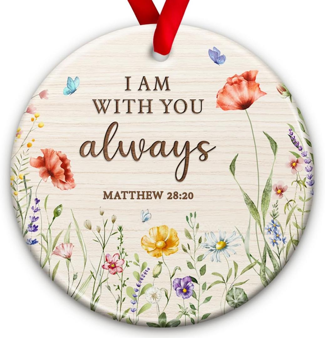 2 x SOL VIBES Memorial Christian Bible Verse Ornament 2025  Memory Ornament for Christmas Tree, Passing Away Christmas Decor  Sympathy Bereavement Gifts for Loss of Father, Mom, Son