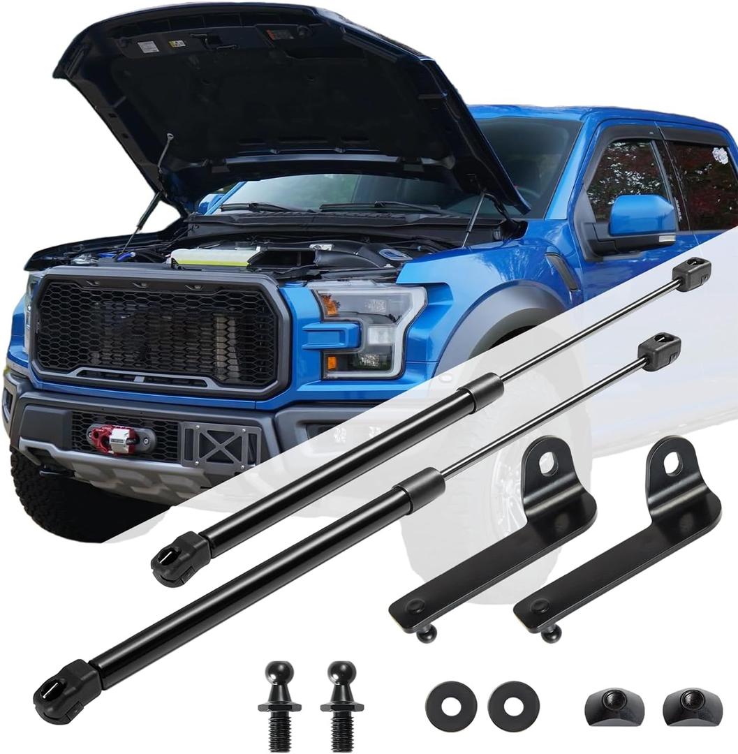 Vepagoo Front Hood Strut Kit fit for Ford Ranger 2024 2025 2026, Lift Supports Gas Shocks, 2 Pcs