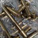 khtumeware 6 Pack 3-3/4 Inch(96mm) Champagne Bronze Cabinet Pulls Satin Brass Cabinet Handles Gold Kitchen Cabinet Hardware for Cupboard Drawer Pulls Dresser Handle