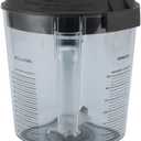 Asixxsix 48oz Blender Pitcher, PC Pitcher Jar Cup Blender Container Cup with Stainless Steel Blades, for Touch and Go/for Blending Station Advance/for The Quiet One