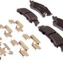 ACDelco Silver Rear Brake Pad Set with Clips 14D792CHF1 | GM 19387636 Ceramic Rear Brake Pads for Select Cadillac, Chevy, Chevrolet, GMC and more