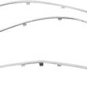 NewYall Chrome Front Lower Bumper Center and Side Left Right Trim Molding for Mercedes S350 2012-2013, S400/S550/S600/S65 AMG 2010-2013, S63 AMG 2010