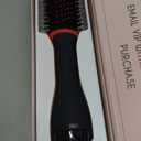 Plus 2.0 Hair Dryer Brush Blow Dryer Brush in One, 2'' Oval Brush Head Hot Air Brush Styler & Volumizer with Ionic Technology, NTC Smart Temp Control for Smooth, Frizz-Free, Shiny Hair (Black/Red)