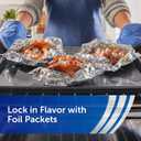 Reynolds Wrap Everyday Strength Aluminum Foil Roll, Freezer Safe and Grill Safe, Great for Foil Packets and Home Cooking, 12 Inches Wide, 200 Total Sq. Ft.