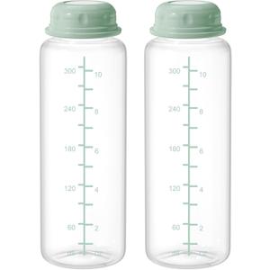 Milk Storage Bottle, Compatible with Momcozy Breast Milk Cooler, Also Compatible with Dr. Browns and Most Other Narrow Baby Bottle Nipples, 2PCS