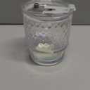 4 Pack Glass Cups with Lids and Straws Clear Iced Coffee Cups Cute Reusable 13oz Thickened Glass Tumbler Cups Travel Mug with Leak-Proof Sippy Lids for Morning Green Juice, Matcha (Dots)