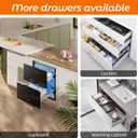 18 Inch Drawer Slides Soft Close Push to Open, Heavy Duty Undermount Concealed Rails for Kitchen, Pantry Storage Dresser TV Cabinet, Full Extension Bottom Mount Slides 100 lb Capacity, 1 Pair