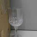 7OZ Plastic Wine Glasses, Disposable Goblets Drinking Glasses Crystal Vintage Water Cups Unbreakable Champagne for Wedding, Parties, Valentine's Day (Transparent)