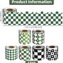 6 Rolls 196.8 Ft Checkered Bulletin Board Border Set - Retro Buffalo Plaid Theme Trim - Perfect for Birthday, Classroom, Office & Back-to-School Decorations - Teacher Decor