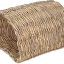 PEMAR Seagrass House Tunnel Hutch  Woven Grass Hideaway & Chewable Tunnel for Small Pets (Rabbit, Guinea Pig, Chinchilla)  Natural Non-Toxic Pet Habitat & Hideout