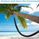 Hammock Cover,Waterproof Hammock Sleeve Protector,16 ft Hammock Storage Fits Most Outdoor Hammock for Hiking Camping,Keep Your Hammock Pristine for Years,Black (Cover Only)