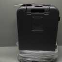 mixi Carry On Luggage with Cup Phone Holder and Charger Hard Shell Suitcases with Spinner Wheels,20 Inch Rock Gray
