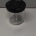 Pill Bottle Organizer with 7 Large Compartments, Pill Dispenser for Travel, Supplement Organizer with Anti-Mixing Design, BPA-Free Pill Container with 20 Pcs Labels, Black