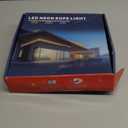 LED Strip Lights Warm White 3000K,32.8ft 110-120V Neon Rope Lights,Flexible Silicone Outdoor Waterproof Neon Strip Lights for Bedroom,Mirror,Kitchen Cabinet, Living Room,Halloween Decor