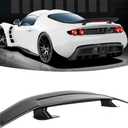 DREAMIZER 47" Universal Car Rear Trunk Spoiler Wing Carbon Fiber Sport Style W/Adhesive Compatible with Ford Focus Honda Civic Accord Toyota Corolla Camry Nissan Altima Mazda and More