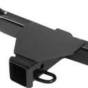 ALMULOO 2 Inch Receiver Class 3 Trailer Hitch Compatible with 2007-2015 Lincoln MKX 2007-2014 Ford Edge Black Steel Trailer Tow Hitch