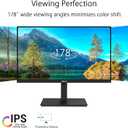ASUS 27 1080P Docking Monitor (VA27ECPSN) Full HD, IPS, 75Hz, Adaptive-Sync, Speakers, Eye Care, Low Blue Light, Flicker Free, RJ45, USB-C, DisplayPort, HDMI, Height Adjustment, VESA Wall Mountable