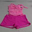 B2prity Women's Tankini Swimsuits Tummy Control Ruched Two Piece Bathing Suit V Neck Wrap Tie Back Swimwear with Shorts XL