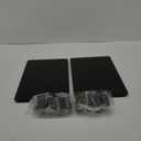 2 Pack Computer Monitor Stand Riser with Height Adjustable Multi Media Desktop Stand for Flat Screen LCD LED TV, Laptop/Notebook/Xbox One, Black HD01B-202