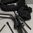 MOON LENCE Portable Camping Chair Backpacking Chair - The 4th Generation Ultralight Folding Chair - Compact, Lightweight Foldable Chairs for Hiking Mountaineering, Beach (Black-below 180 Lbs for Comfort Use)