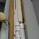 Lazblinds Adjustable Blackout Vertical Blinds for Sliding Doors, Extendable Track (45 3/4'' - 82 5/8'' W), Trimmable Panels Up to 96” H for Room Divider & Patio Door, Cream Light Filtering, 82.63 inches x 96 inches
