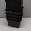 DEDU Oversized Bed Risers Heavy Duty 7 Inch 4 Pack, Furniture Risers for Sofas Stackable in 2, 5, or 7 Inch Supports Up to 11000 Lbs, Square Bed Raising Blocks Fits 5.5 Inch Wide Desk or Couch (Black)