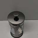 BAYKA French Press Coffee Maker, 4-Level Filtration, Easy to use, Large 304 Stainless Steel Press, Cold Brew Heat Resistant Thickened Borosilicate Pot for Camping Travel Gifts, 34 Ounce, Dark Pewter