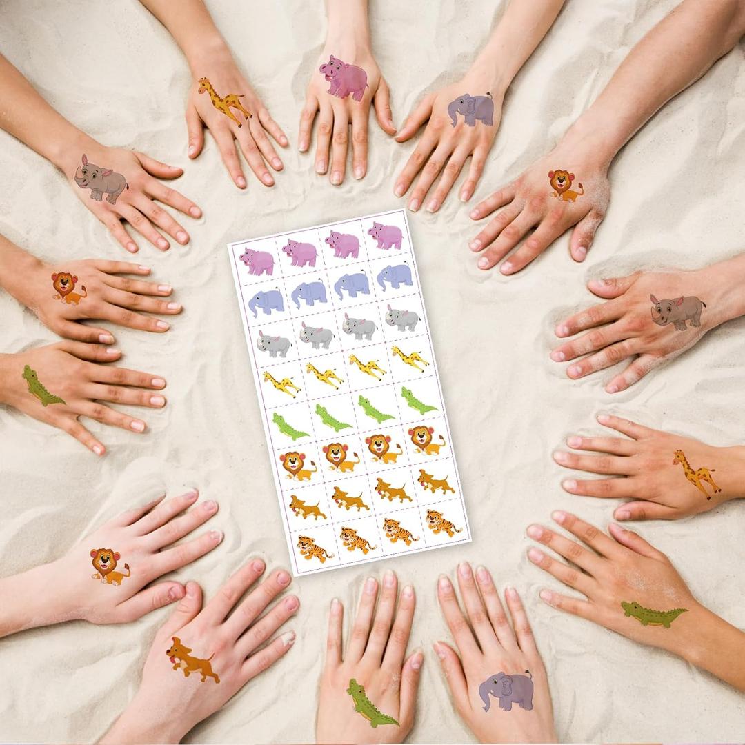 24 Packs Valentines Day Gifts for Kids School, Animal Building Blocks Classroom, Class Gifts Exchange, Party Favors for Kids Boys Girls Friend Greeting Cards