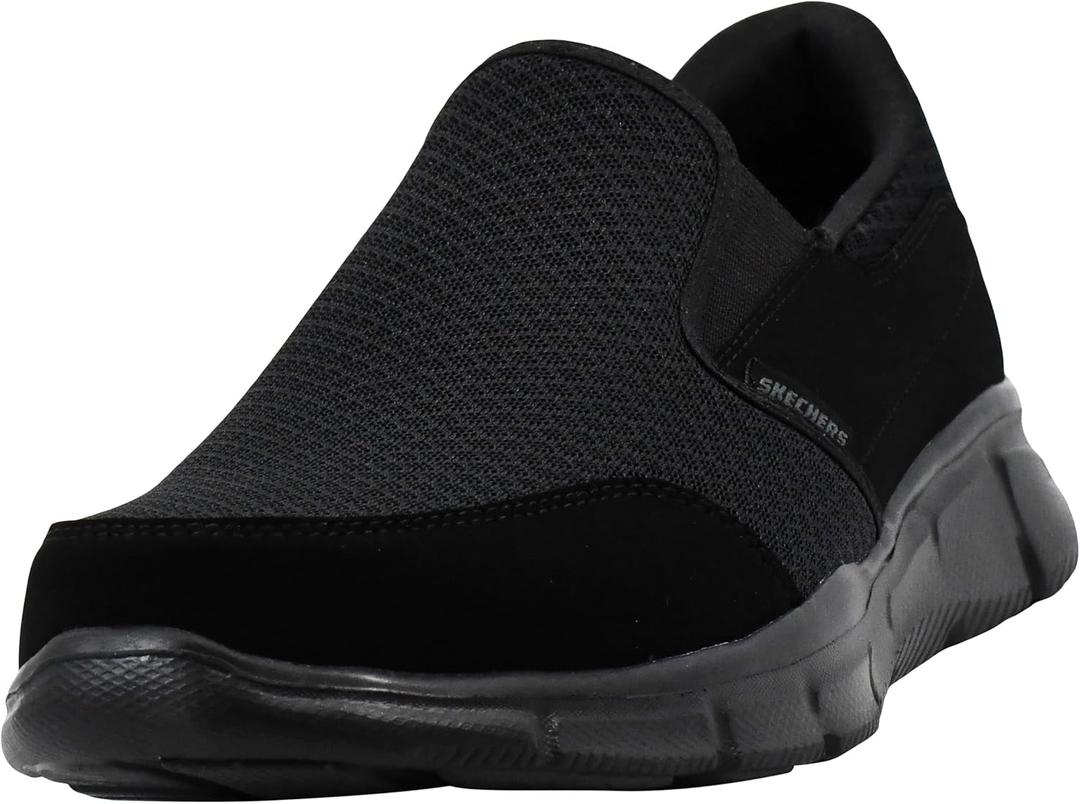 Skechers Men's Equalizer Persistent Slip-On Sneaker (9.5, Black)