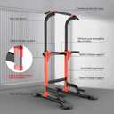 Z ZHICHI Pull Up Dip Station For Home Gym Strength Training Fitness Workout Station Chin-Ups Push-Ups Pull-Ups Dip-Ups 330LBS T055CDC