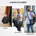 Small Messenger Bag for Men, Vintage Crossbody Bag Sling Shoulder Purse Genuine Leather Satchel Pouch Man Handbag