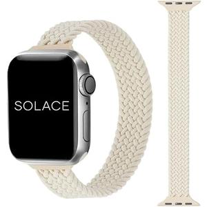 Solace Bands Slim Imperium Loop - Compatible with Apple Watch Bands Sport Loop Band for Women and Men, iWatch Bands for 38/40/41MM Ultra, SE and Series 8 7 6 5 4 3 2 1 (  XS, Beige)