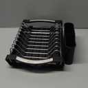 Dish Drying Rack Compact Expandable - A Space-Saving, Stainless Steel, Rust-Resistant Dish Drainer for Kitchen and Apartment Countertops/Sink Cabinets, Extendable from 11.42 to 19.9 inches(Black) (Single)