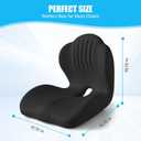 Ergonomic Seat Cushion for Office Chairs Lumbar Support Pillow, Black