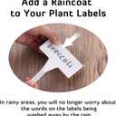 28 Pack Outdoor Plant Label, Large Waterproof Plastic Plant T-Type Tags, Durable Nursery Garden Markers, Perfect for Herbs, Flowers, Vegetable (Height 11.8'')