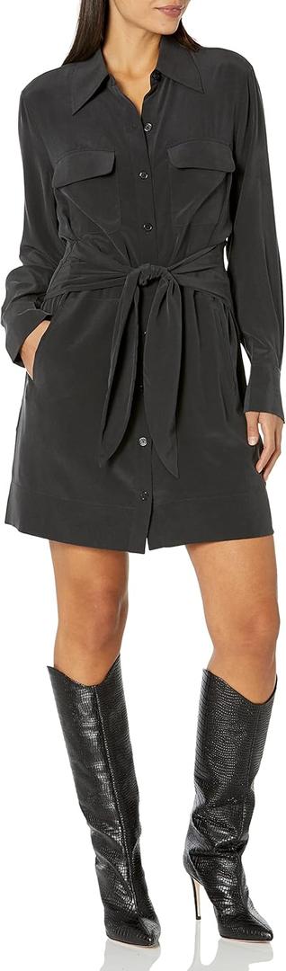 Equipment Women's Bayler Dress (True Black) S