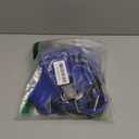 Funfox Dog Harness Medium No Pull, Adjustable 2 Clips Anti-Pull Vest with Practical Handle, Breathable Padded Pet Harness Designed for Small/Large Breeds, Reflective Training Walking Blue M