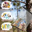2 Pack Ultralight Rodent Proof Bear Bags, Wire Mesh Hanging Food Storage Bags for Camping and Backpacking, Critter Protection Kit with Nylon Rope and Carabiners