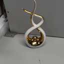 Gold Modern Sculpture Table Decorations, Ceramic Knick Knacks Statues for Living Room Decor, Tv Stand and Desk Decor, Suitable for Coffee Tables and Shelf Decorations, Great Gift Idea (Large)