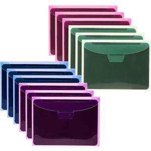 UNIMEIX 40 Pcs Magnetic Sheets for Die Storage Stamp and Die Storage Pockets Die Cut Storage for Card Making (20 Pcs Sheets+ 20 Pcs Bags, 0.8 mm Thickness) (PurpleBlueRedGreen)