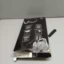 KEGOUU Oven Mitts and Pot Holders 6pcs Set, Kitchen Oven Glove High Heat Resistant 500 Degree Extra Long Oven Mitts and Potholder with Non-Slip Silicone Surface for Cooking (Grey) (Gray)