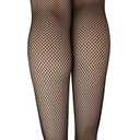 Capezio girls Professional Fishnet Seamless Tight - Girls (Small, Black)