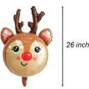 2 x Deer Balloon Christmas Balloons Decorations Reindeer Foil Balloons for Deer Themed Hunting Party Birthday Party Supplies 4 Pcs