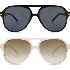 Retro Trendy Square Aviator Sunglasses Womens Mens 70s Classic Vintage Oversized Sun Glasses AR82174