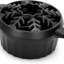 Cast Iron Wood Stove Steamer 2.5 Quart with Large Opening Top - Flake Black