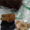 4Pcs Lab Stuffed Animals - 16" Huggable Chocolate Mama Labrador Dog with 3 Hidden Puppies (Black/Yellow/Dark Brown) - Plush Toys Gifts for Kids