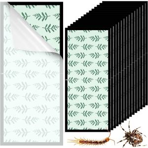 Qualirey 16 Pack Insect Traps 16 x 7 Inch Extra Large Pre-baited Traps Non-Toxic Sticky Glue Board Indoor for Most Crawling Insects, Small Snake, Bug, Spider, Cricket, Scorpion, Cockroach, Centipede